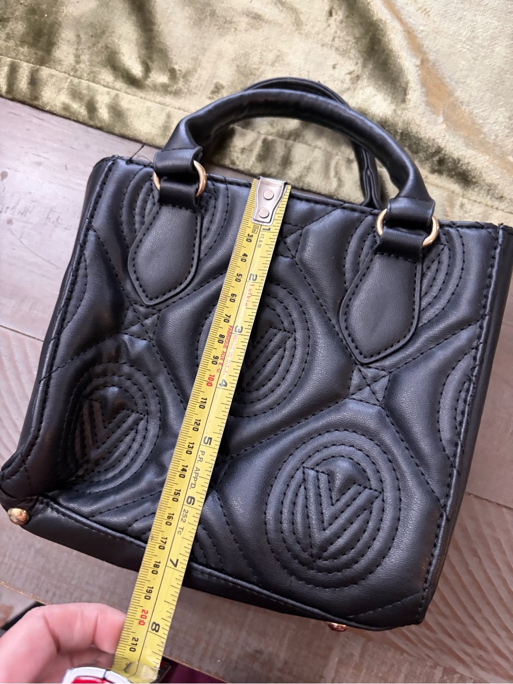 Victoria's Secret Black Quilted Satchel with Gold Hardware - Picture 3 of 11